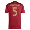Maglia ufficiale Belgio Vertonghen 5 Casa Euro 2024 per Uomo